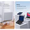 Faltbarer Laptop-Ständer Tragbar 5-stufig verstellbare Höhe X-Rahmen Aluminium Computerständer Universelle Gerätekompatibilität