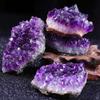 200g-300g Natural Raw Amethyst Cluster Geode Druzy Purple Quartz Crystal Reiki Healing Stones Specimen Home Decor Crafts 1pc
