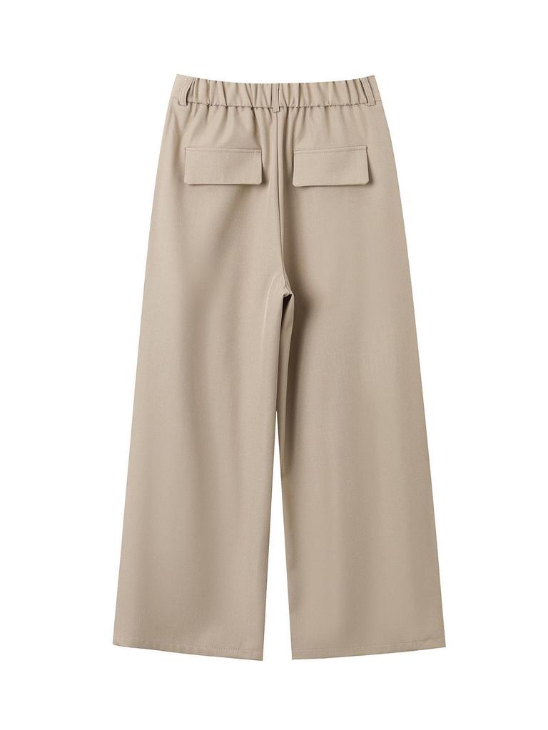 Men's High-end Wide-leg High-waisted Drape Pants for Early Spring 2026 - Casual Straight-leg Style