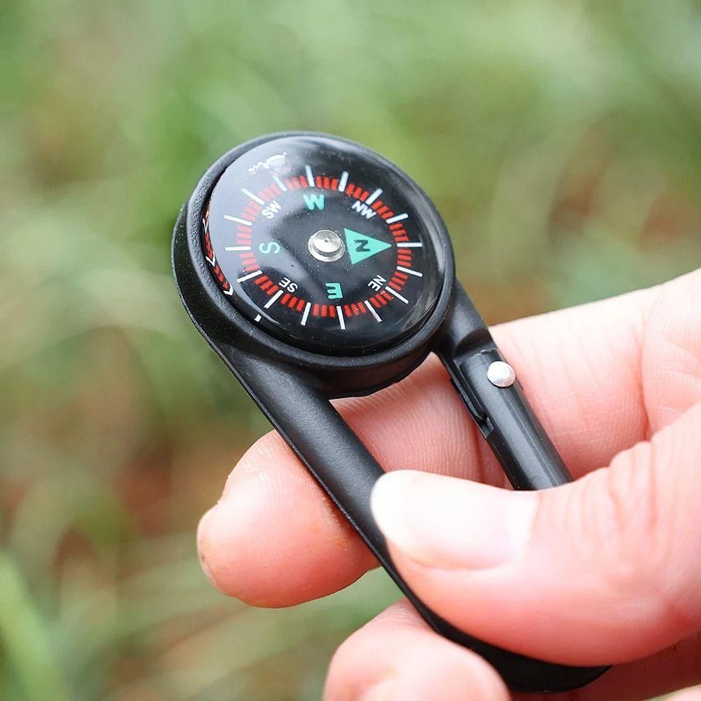 North Needle Buckle Compass Plastic Snap Hook Camping Compass Mini Compass Hiking Compass Compass