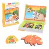 Kids Intelligent 3D Jigsaw Toys Magnetic Puzzle Book Brain Training Games Educational Montessori Toys for Kids Gifts Xmas Toys