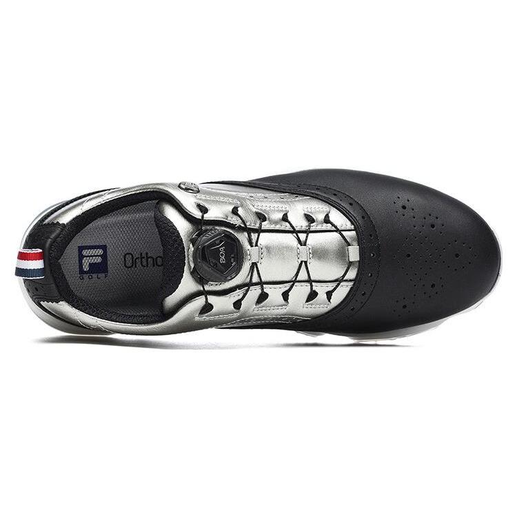 New FILA Gf Oxford Spike Gf Oxford Spike Low Top Golf Shoes Black Silver A12M241601FBK