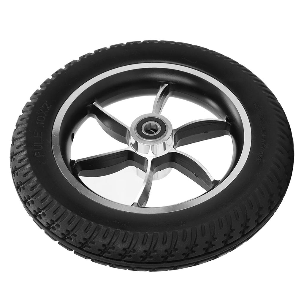 Wheelchair Wheel 10in PU Low Noise Walker Caster Tire Replacement for Rollator Trolley