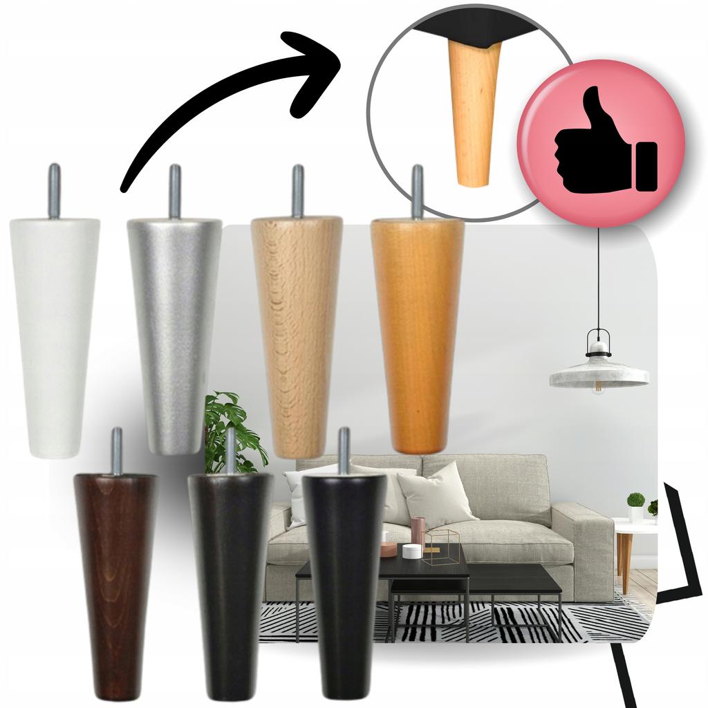 Fotel Uszak eko skóra Gaja z podnóżkiem Skandynawski Family meble czarny