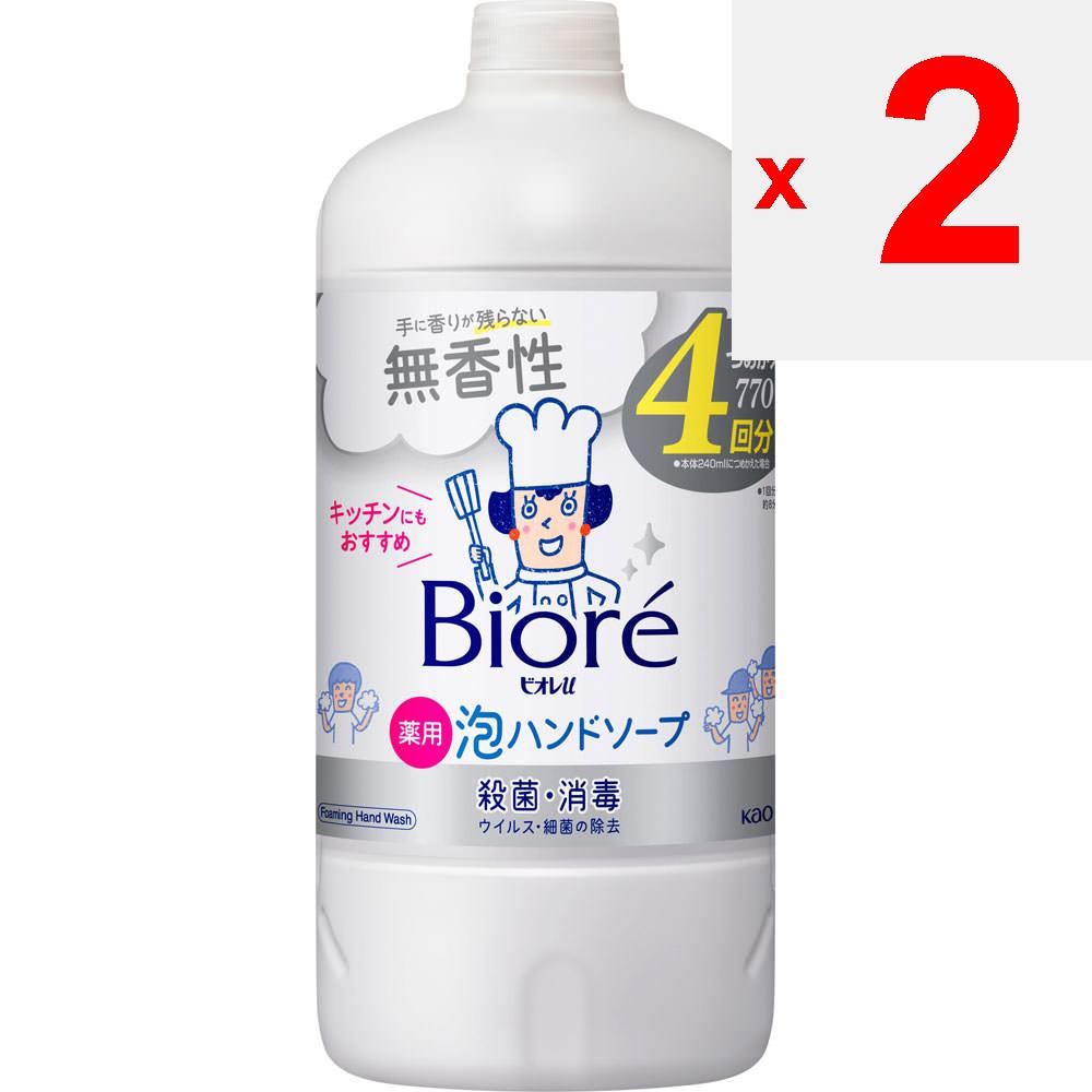 KAO Biore u Săpun spumă pentru mâini fără parfum rezervă 770mL (Cvasi drog) Biore U Foam Apăsați pompa și spuma va ieși. Luați o cantitate adecvată (abo