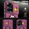 Magnetic Metal Ring Stand Armor Case For Honor X6d Play 80 Slide Push Window Lens Protection TPU Frame Hard Plastic Phone Cover
