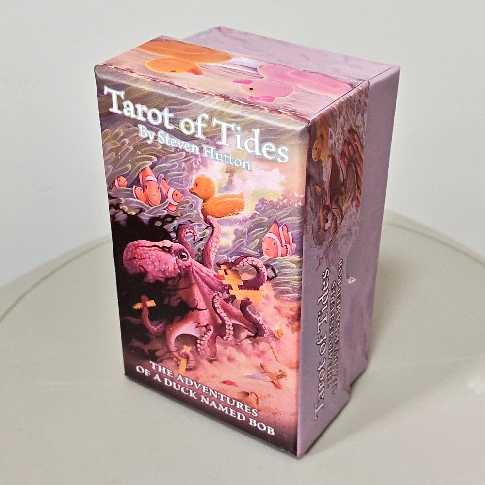 Tarot of Tides: The Adventures of A Duck Named Bob 12*7cm ―Unique 78-Card Tarot Deck In Rigid Box - Double-embossed Cardstock
