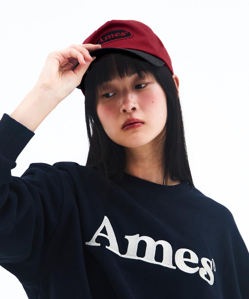 AMES-WORLDWIDE Symbol Logo Twotone Ball Cap Red