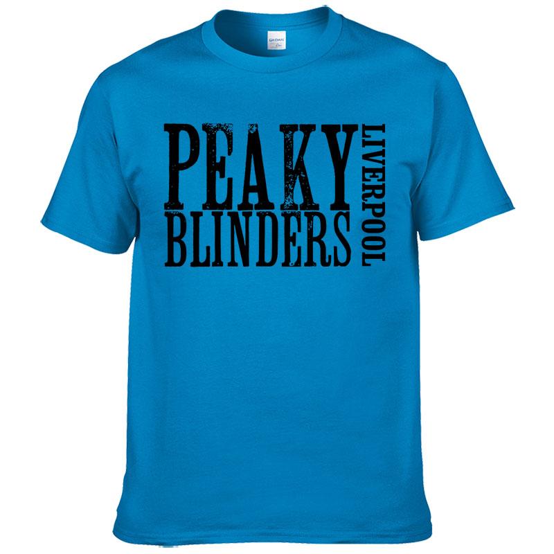 Cotton Short Sleeve Peaky Blinders T Shirt Men Summer Style Casual T-shirt  Printed Hombre Tops Homme Clothes F22