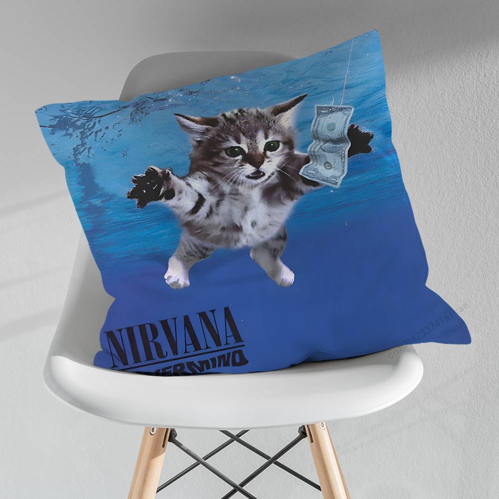 NNirvanaS Cool Pillow Over Living Room Sofa Cushion Cover Home Decoration Bedroom Room Bed Pillow Cover