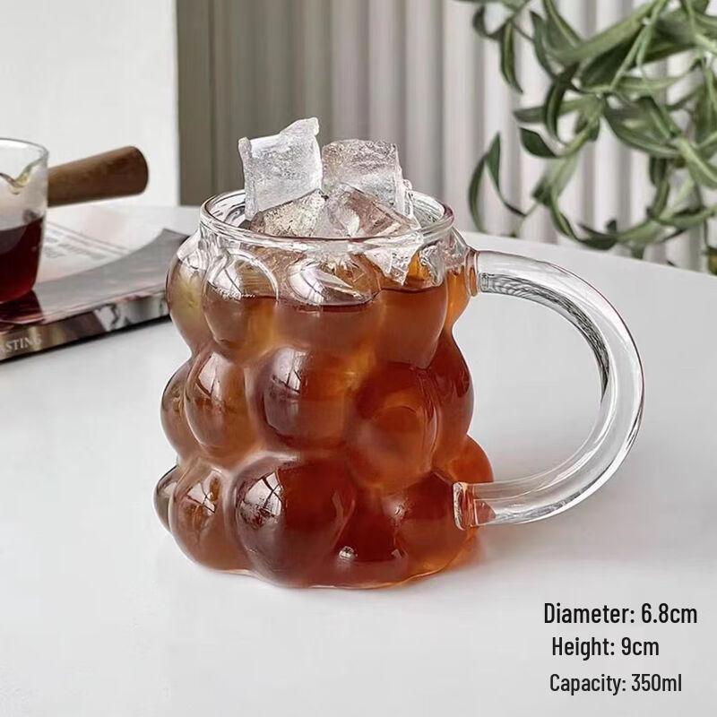 Shengfuyuan Trauben-Design Borosilikatglas Tassenset