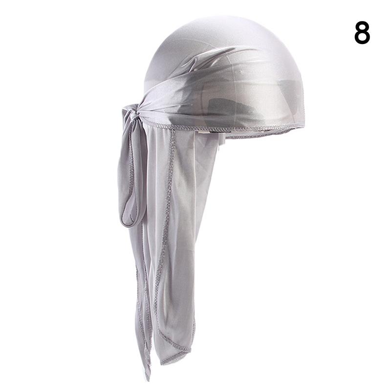 Unisex Menn Kvinner Bandana Durag Hodeplagg Hodeplagg Silke Piratlue Wrap Hatter
