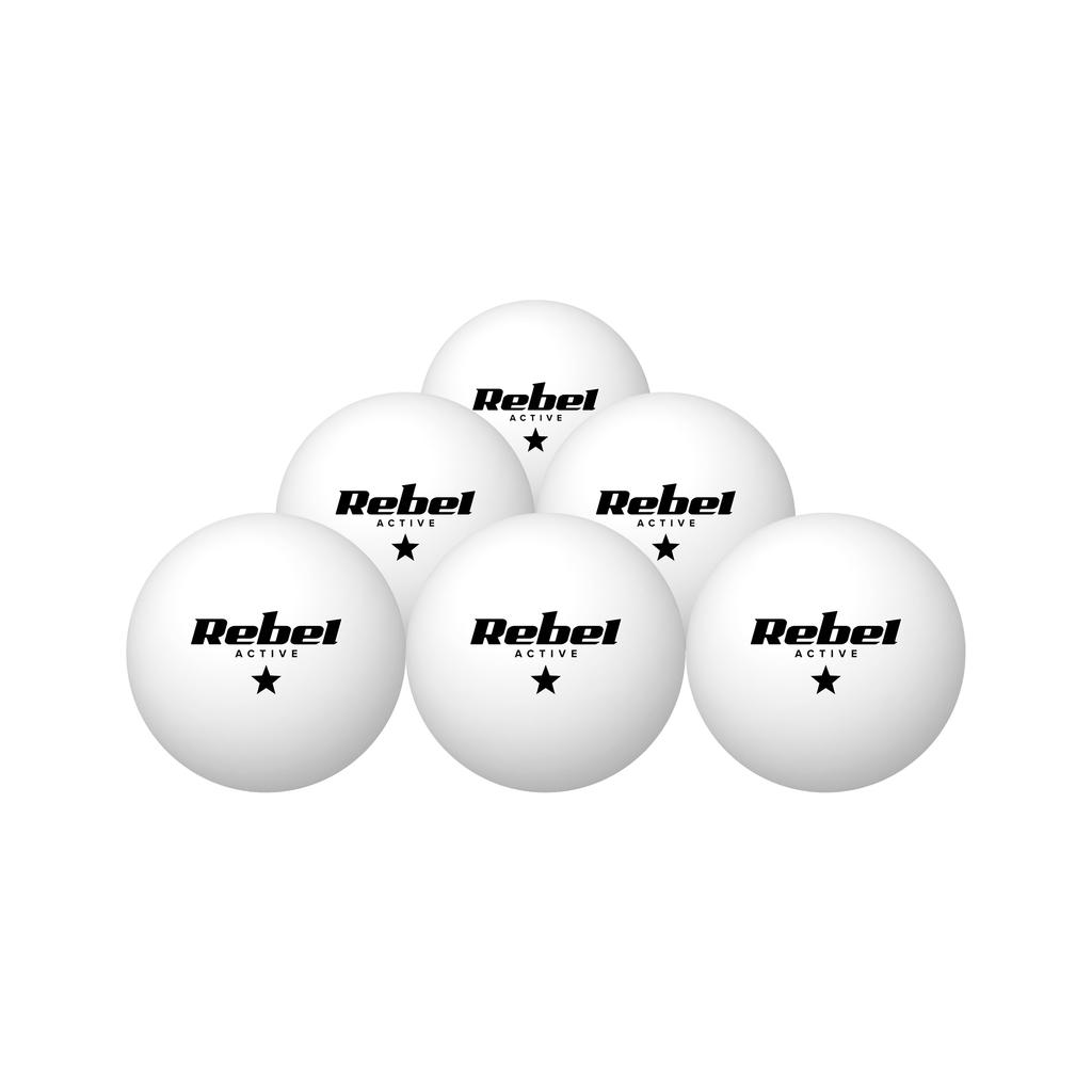 Set Of 6 Rebel Active Table Tennis Balls, Pp Material
