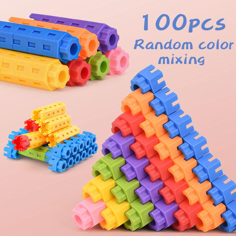 

Шестиугольные строительные блоки Крупные частицы Строительные блоки Игрушки Сборка Сращивание и креативные строительные блоки в шести измерениях