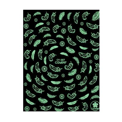 Nail Stickers Thin Self-adhesive UV Glowing Colorf CY-007