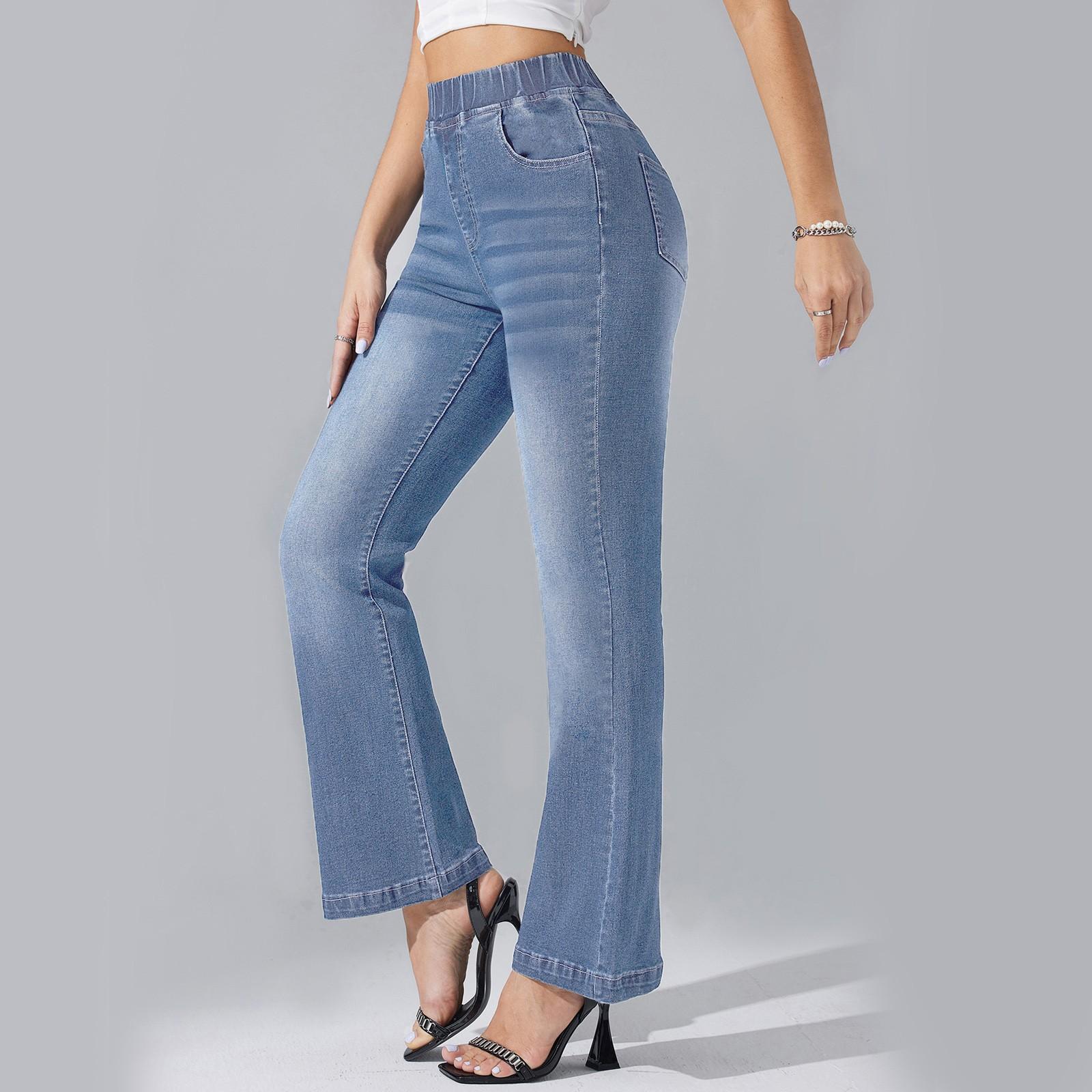 

Женские узкие модные джинсы, потертые эластичные джинсовые брюки, эластичный пояс, затягивающийся шнурком, джинсовые брюки M