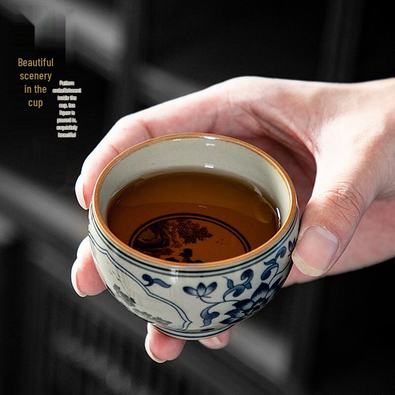 Chaxun Blue and White Porcelain Teacup