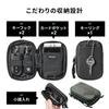 Sanwa Direct Smart Key 2 2 Coin Watertight Key Ring Case, Keys, Cards, Purse, Waterproof, Dustproof, Zipper, Included, Black, 200-CAR106BK
