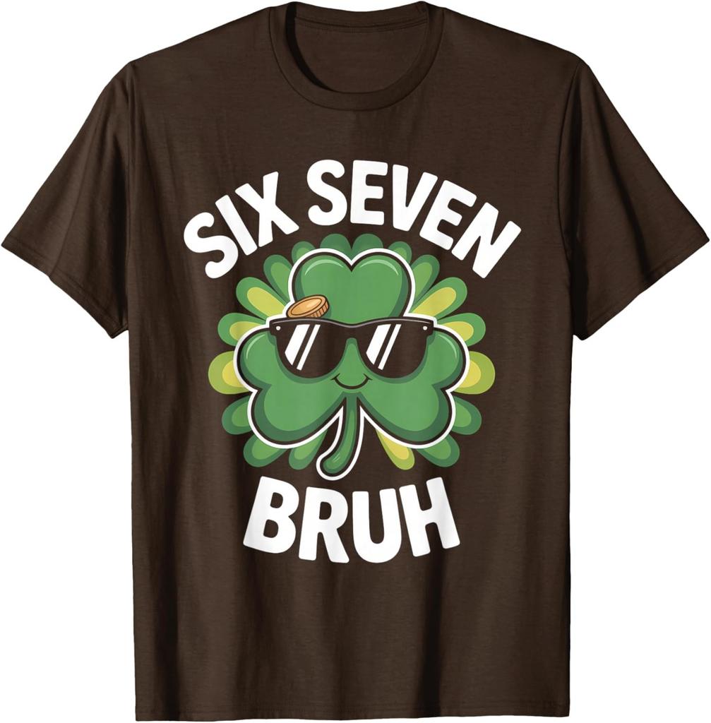 67 St Patricks Day Six Seven Shamrock Meme For Kids Unisex T-Shirt
