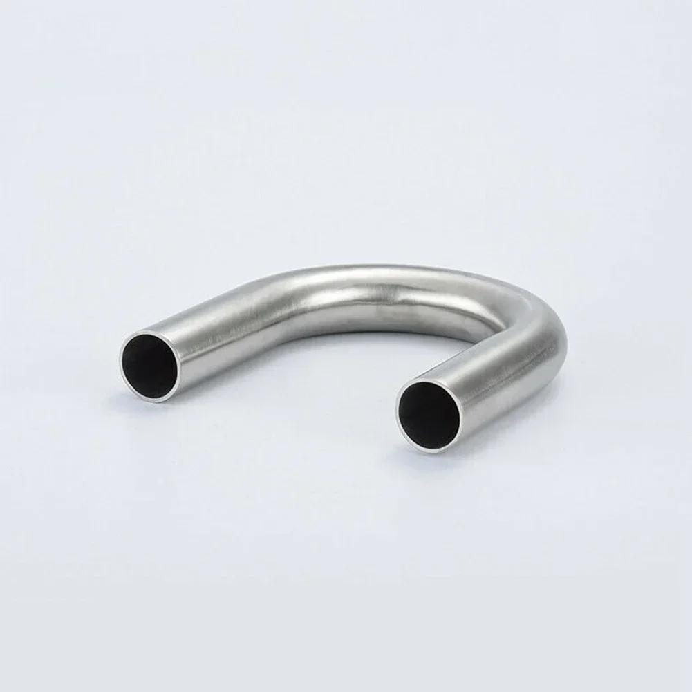 304 Stainless Steel U-shaped Pipe 180 Degree Elbow 180 Degree Pipe 51mm Polished Exhaust Pipe Silver Stainless Steel Elbow 1 PCS