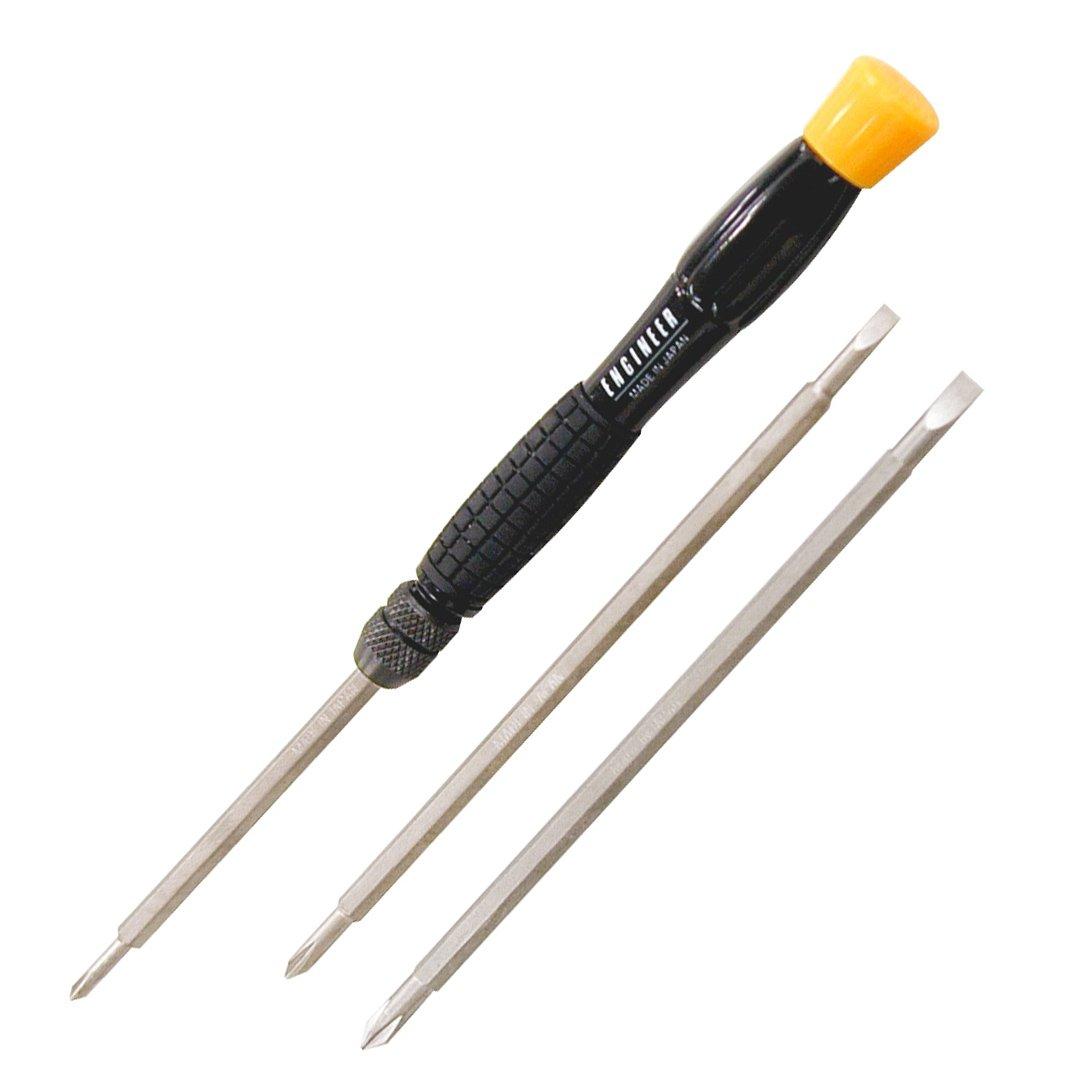 ENGINEER Interchangeable Precision Screwdriver DK-13 +00/+0(3)/+0(3.8)