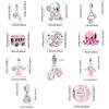 Copper Puppy Girl Car Pink Series Charms Beads Fit Original Pan Bracelet Bangle High Quality Diy Jewelry For Womens