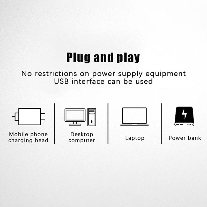 5W Dc5V2A Fan Induction Speed Controller With Switch Usb Protection Type-C Usb Laptop Cell Phone Cooling Fan Controller