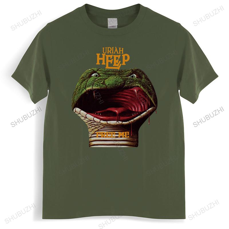 

Cotton Tshirt mens summer Tops URIAH HEEP FREE ME INNOCENT VICTIM STYX NAZARETH HARD ROCK Man Brand Tshirt Bigger size S