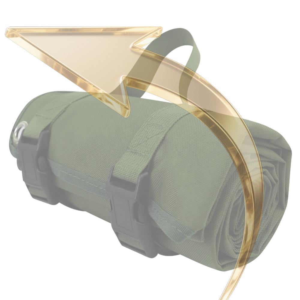 Roll Up Shooting Mat Shooting Blanket Moisture-Proof Shooting Training Rest Mat Portable Shooting Pad Hunting Supplies nero