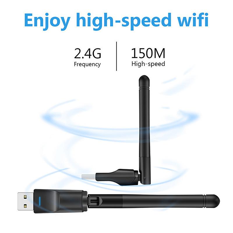 150Mbps Mini Usb Wifi Adapter Mt7601 Wireless Network Card Wifi Receiver For Pc Laptop Windows 2.4G
