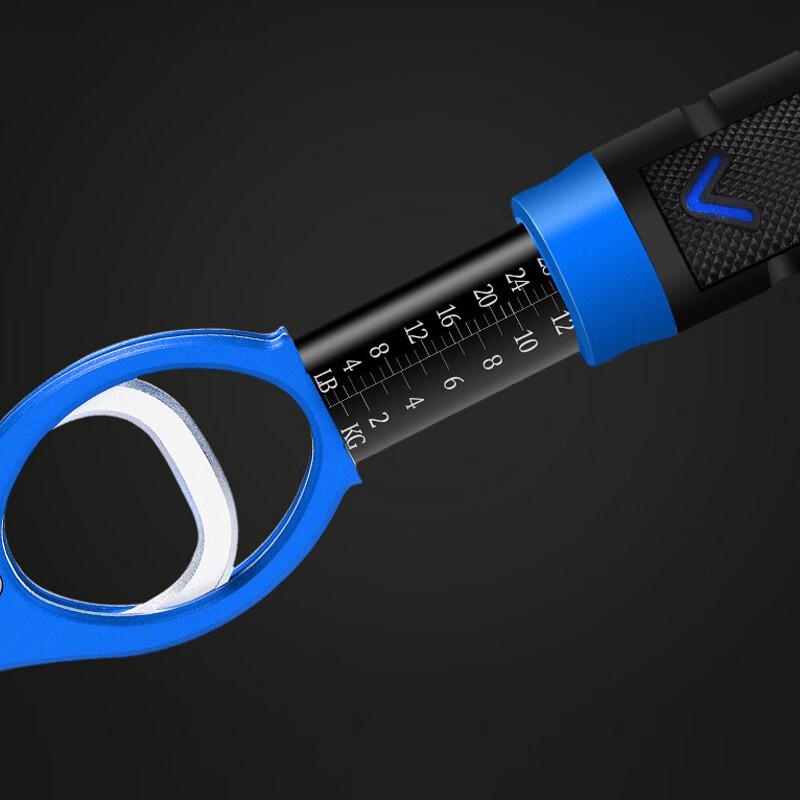 Grsaed Aluminum Fish Lip Gripper with Scale and Lanyard