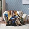 Wallaces & Gromits Cartoon Flim Blanket Multiple Sizes Warm Cozy Fluffy  Throw Blankets for Couch Sofa and Bed