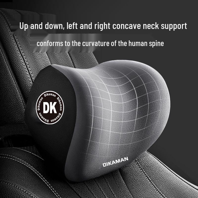 Car Headrest: Premium Memory Foam Neck & Waist Support Cushion for Drivers