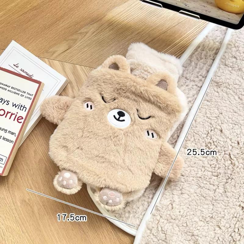 Plush  Water Bottle Kawaii Winter Warm  Water Bag For Period Pain Hand Warmer Girls Hand Feet Warm Water Heating Pad