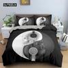Skeleton Duvet Cover Set Microfiber Bedding Set Twin Size Halloween Funny Skeleton Skulls Bones Comforter Cover for Kids Teens