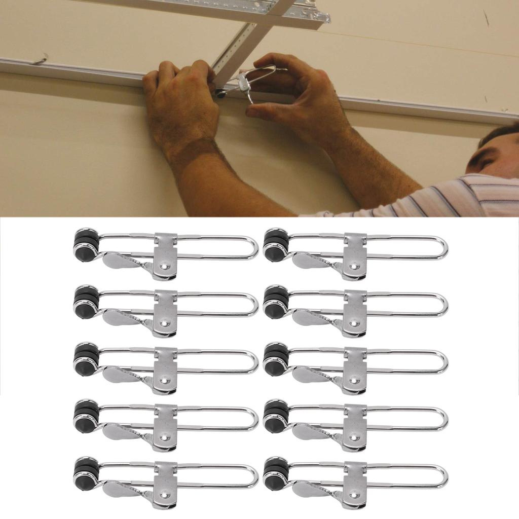 Lever Action Grid Clamp Multifunctional Stainless Steel Rust Proof Tile Mounting Clips Suspended Ceiling Tools Clamps