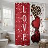 1pc Merry Christmas Cute Kitten Printed Waterproof Partition Privacy Curtain with 12 Hooks Multiple Sizes