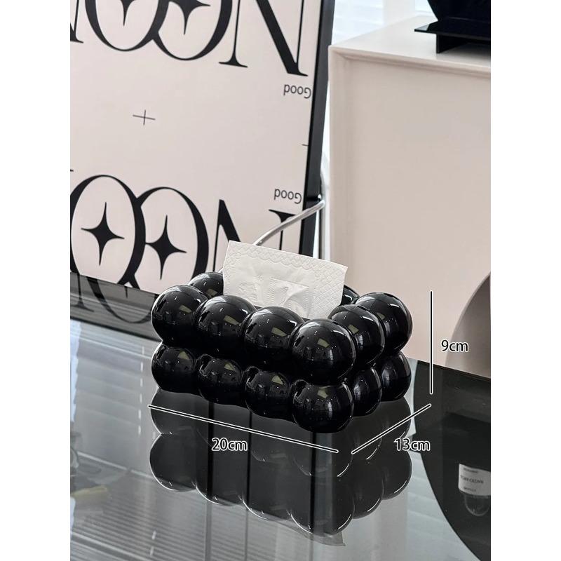 Cream Style Tissue Box Living Room Coffee Table High Sense Smoking Paper Box Light Luxury High-end Decoration Napkin Paper Box