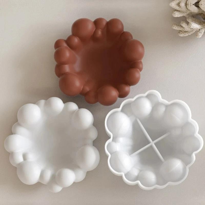 2026 Latest Models Irregular Cloud Tray Plaster Silicone Mold DIY Handmade Aromatherapy Gypsum Jewelry Storage Desktop Mould