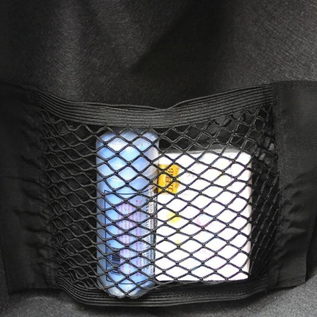 25x50cm Car Back Rear Trunk Storage Bag Mesh Auto Organizer Elastic String Net Pocket Bag