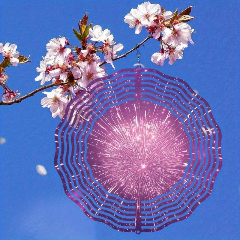 10 Inch Hanging Wind Spinner with 360 Degree Hook for Balcony Garden Decor Spring Summer Outdoor Decoration