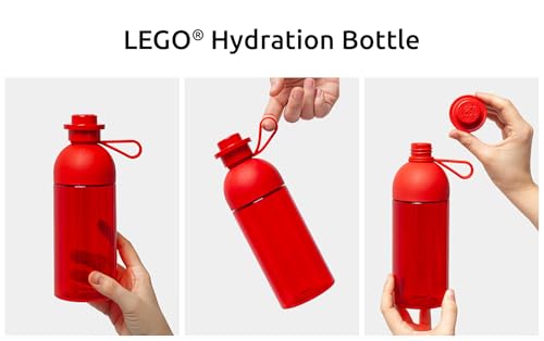 Room Copenhagen LEGO Hydration Bottle, 500ml, Bright Red, 40420001, Portable Water Bottle/Mug