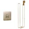 Elegant Bathroom & Kitchen Tissue and Toilet Paper Holder with Hooks