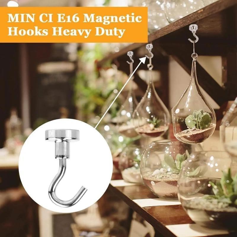 Magnetic Hanger Wall-mounted Extra Strong Cruise Hook Metal Strong Magnetic Hooks for Refrigerator Other Magnetic Surfaces