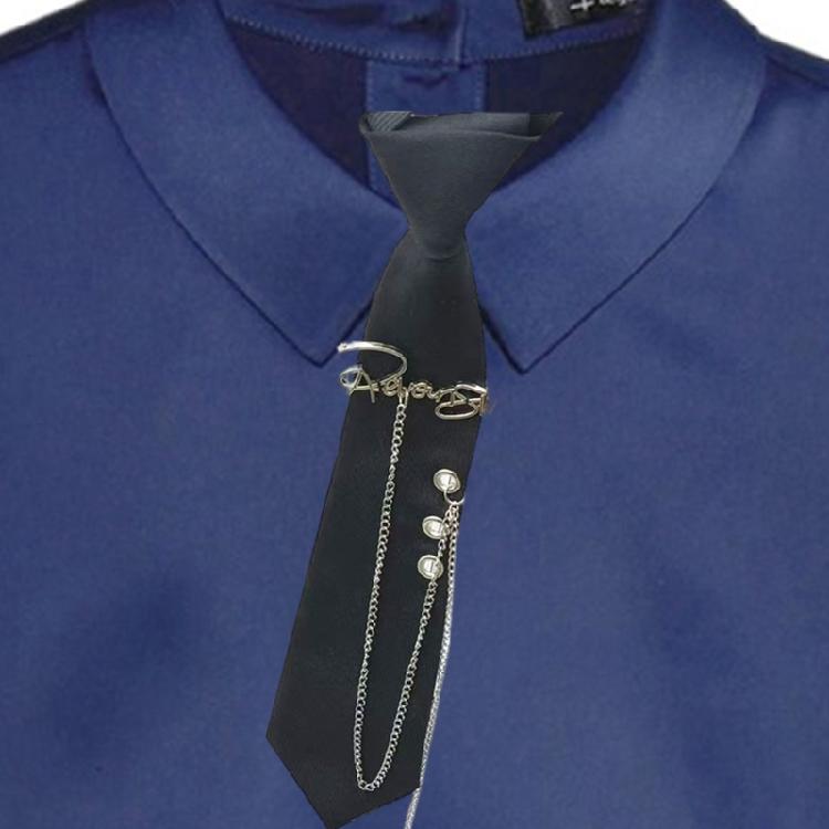 Tassels Chain Tie Knotfree Tie Adjustable Neck Tie Halloween Dressingup Neckwear