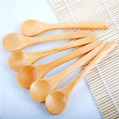 6Pcs Bambus Utensil Küche Holz Kochen Werkzeug Spachtel Löffel