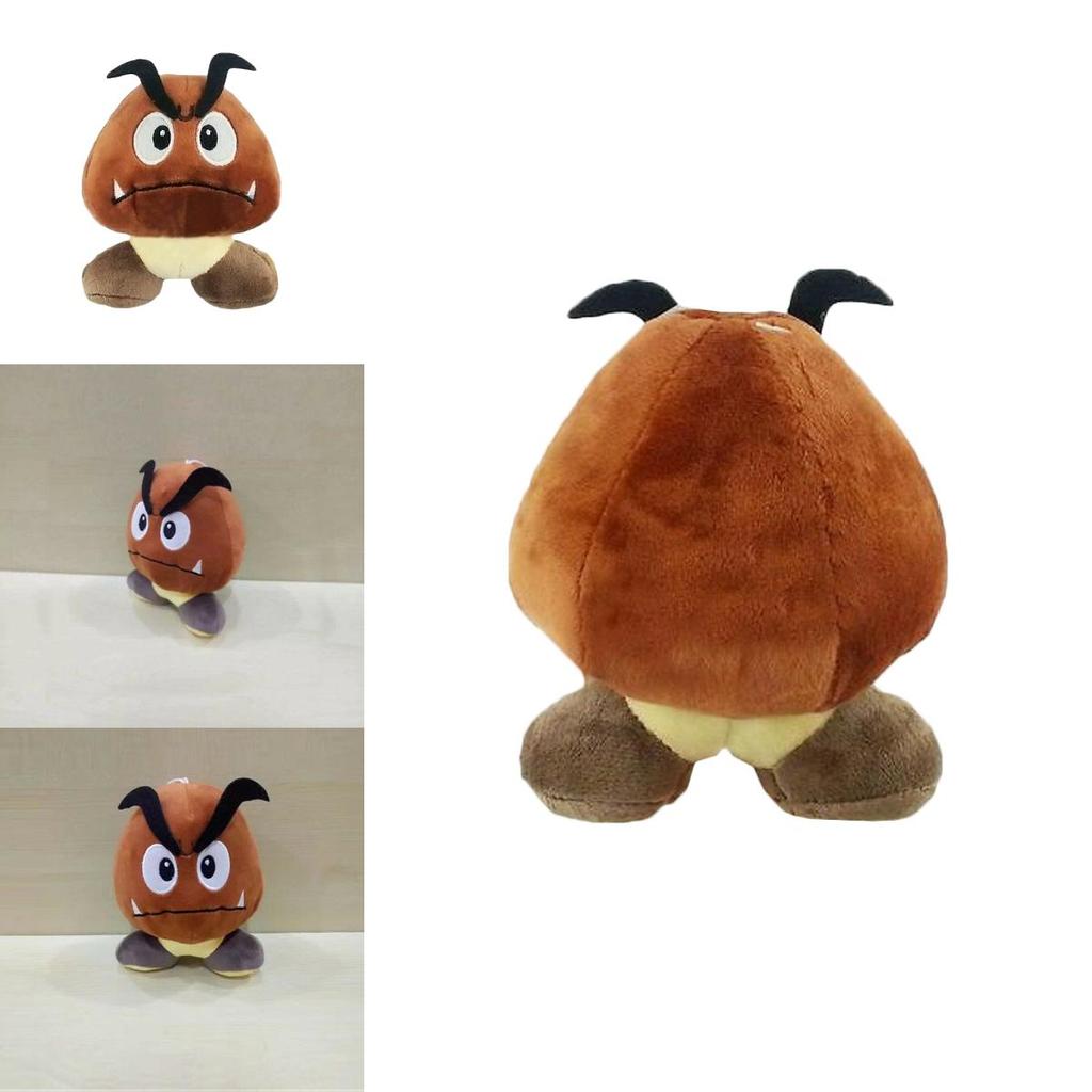 Cute 6'' Super Mario Bros. Sad Goomba Stuffed Plush Doll Ideal For Gifts And Play