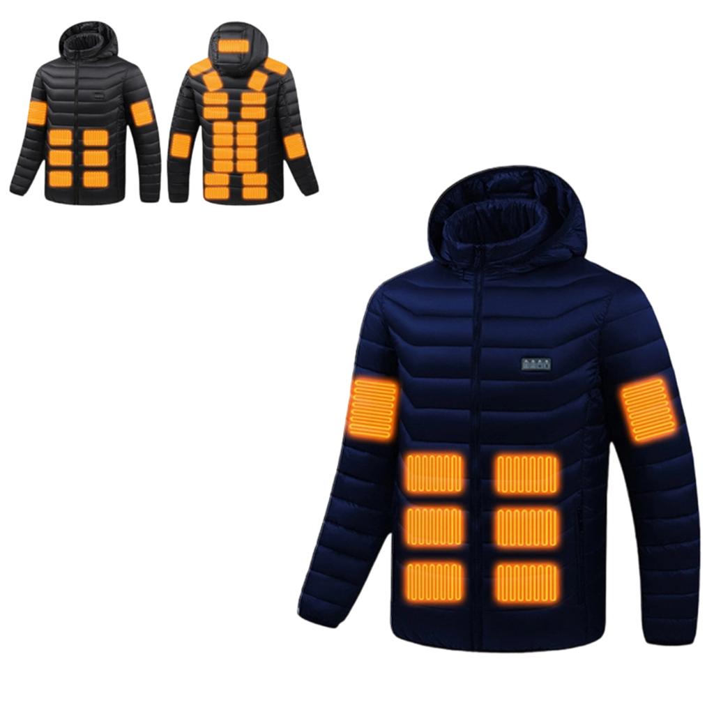 Men's  Four  Constant Temperature  Intelligent  Fever  Hooded Hood  Cotton-padded Jacket  Coat