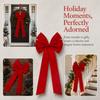 Large Size Christmas Bow Red Velvet Tree Topper Bow Giant Bow Ornament  Front Door