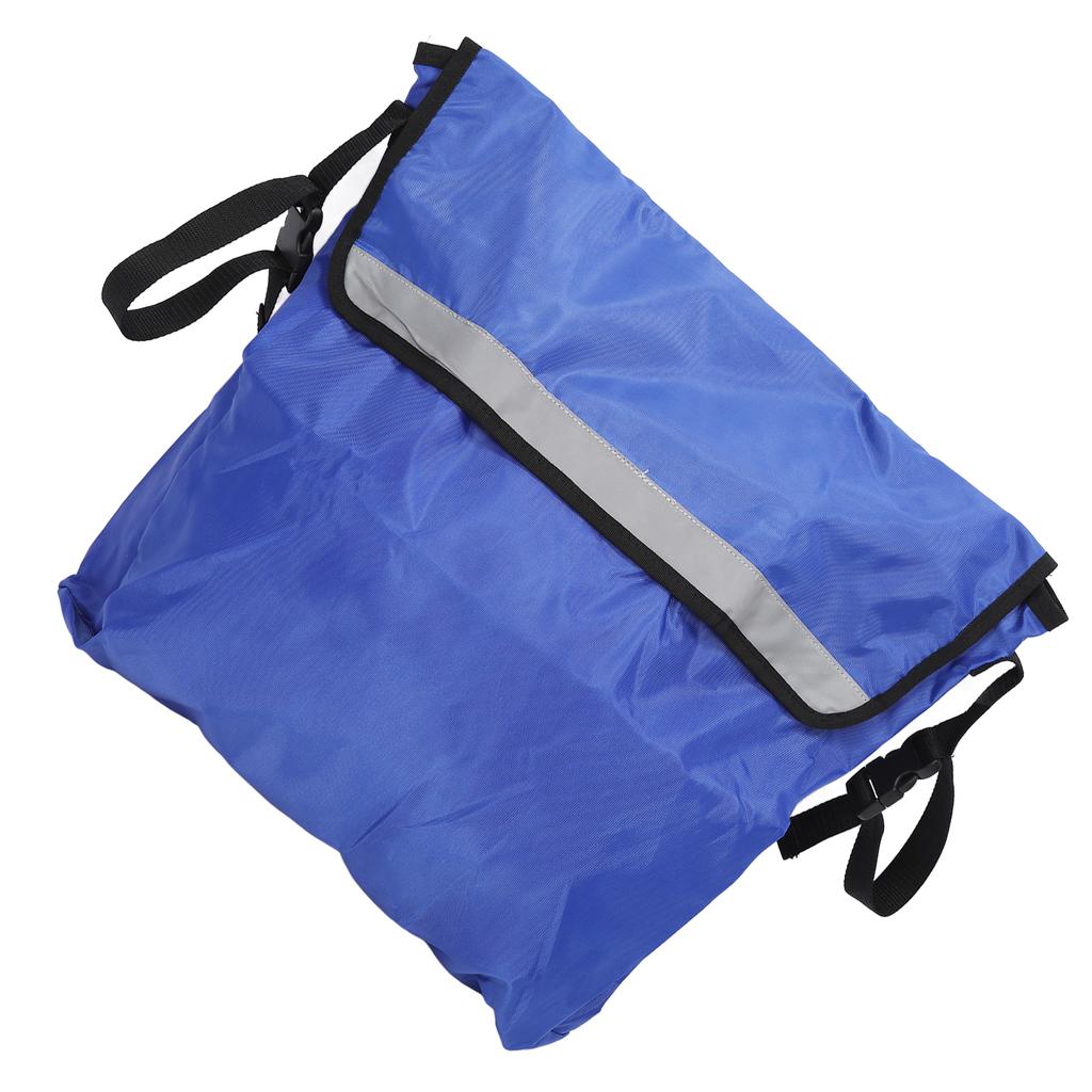 Wheelchair Bag Adjustable Shoulder Strap Waterproof Large Capacity Storage Wheelchair Carry Pack for Outdoor Blue